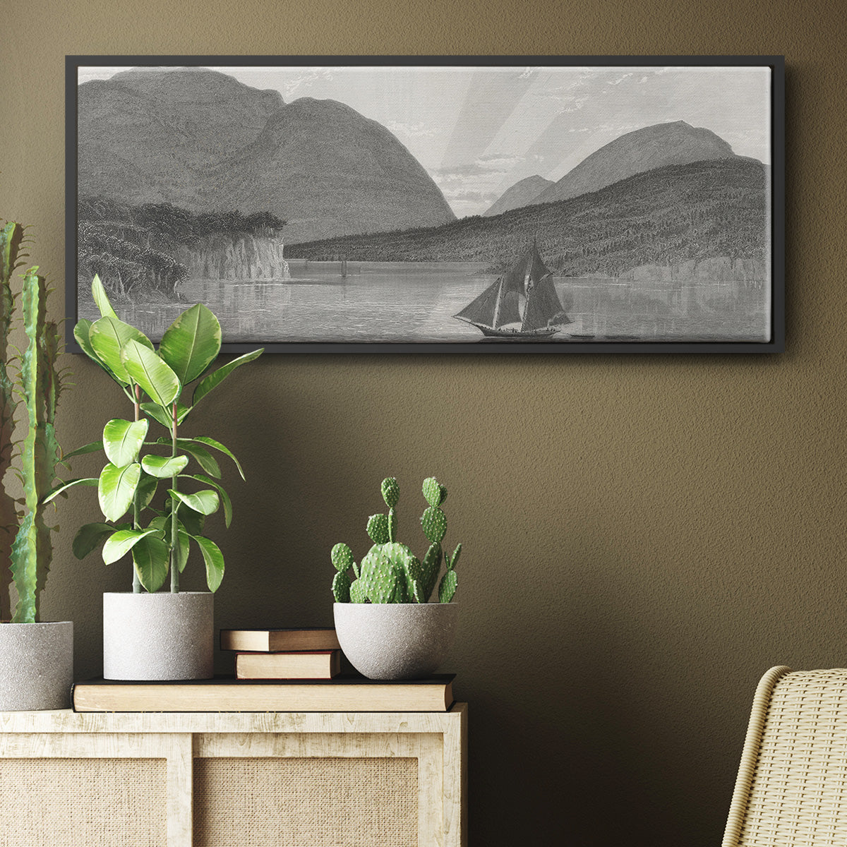 Mount Desert, Coast of Maine - Floater Framed Canvas Print
