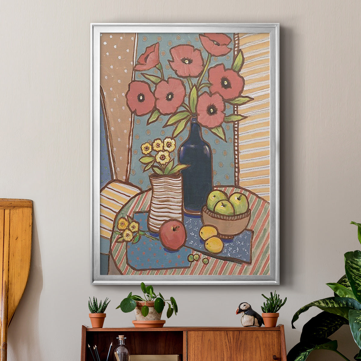 Table Still Life I - Modern Framed Canvas Print