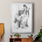 Graphite Abstract I - Modern Framed Canvas Print