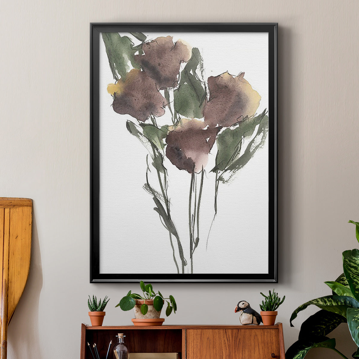 Growing Wild I - Modern Framed Canvas Print