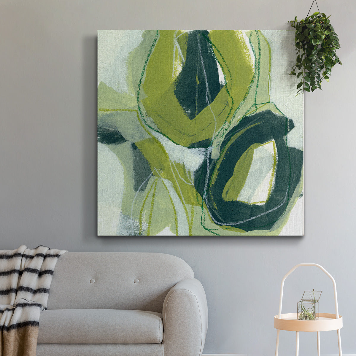 Verdigris Motion II-Premium Gallery Wrapped Canvas - Ready to Hang