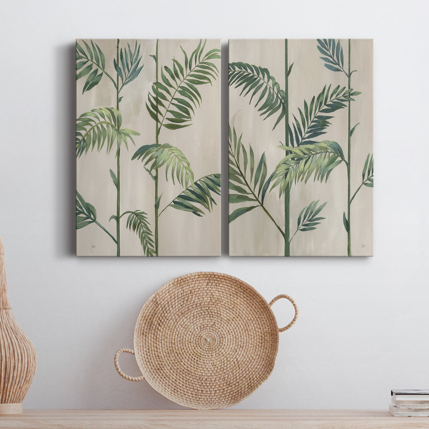Modern Fronds II - Canvas Art Set