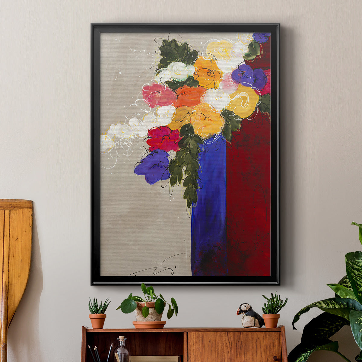 For Me - Modern Framed Canvas Print