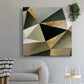 Gold Polygon Wall II - Canvas Art Print
