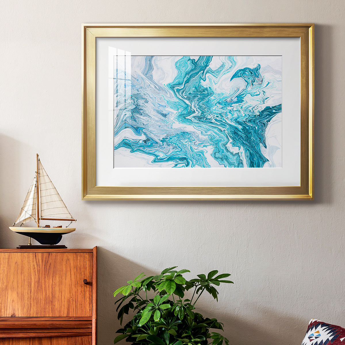 Tide Pool - Modern Framed Art Print