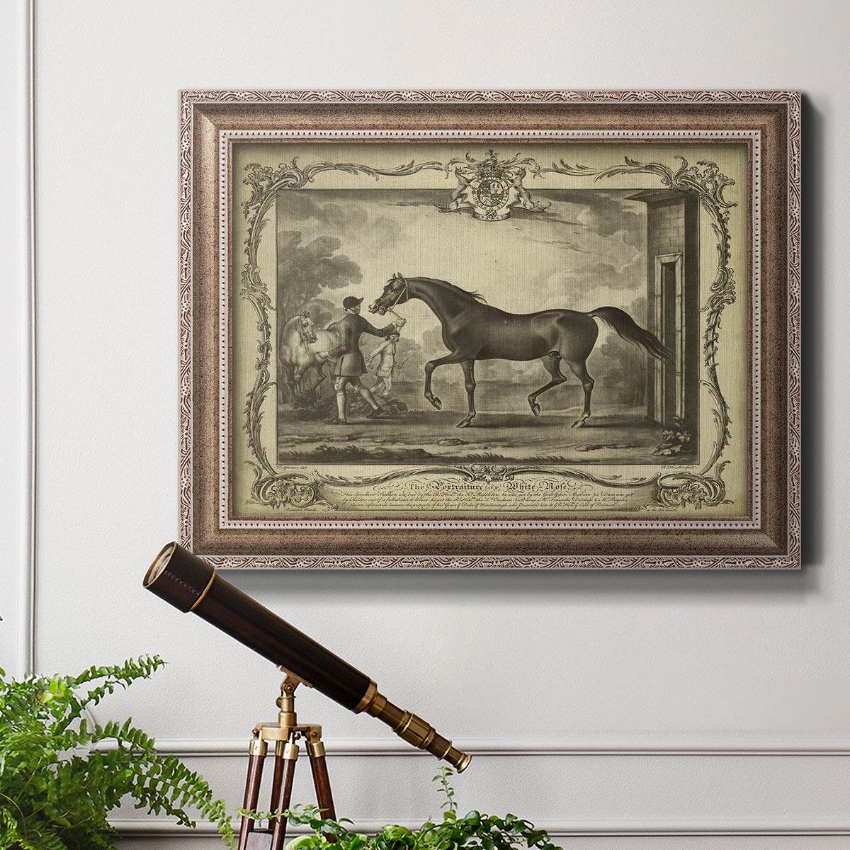 Distinguished Horses IV Premium Framed Canvas- Ready to Hang