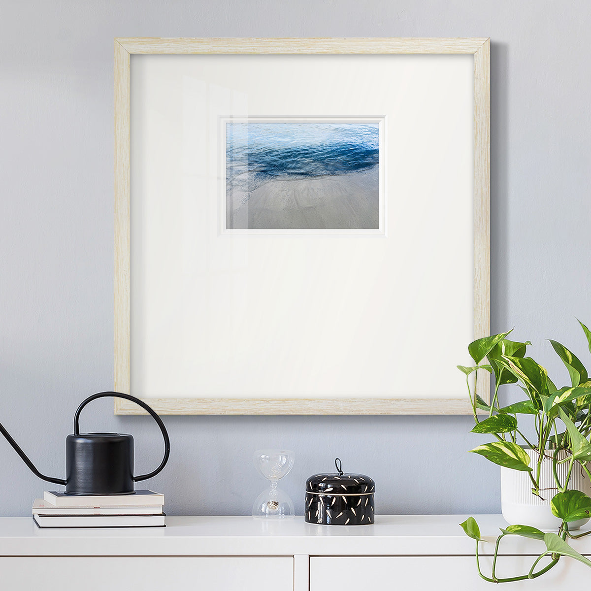 Aegean Blue Water Premium Framed Print Double Matboard