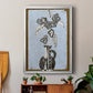 Graphic Flowers in Vase I - Modern Framed Canvas Print