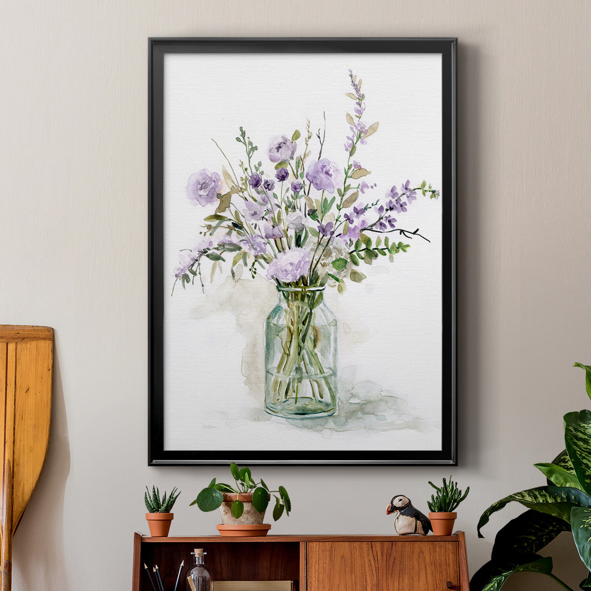 Purple Passion I - Modern Framed Canvas Print
