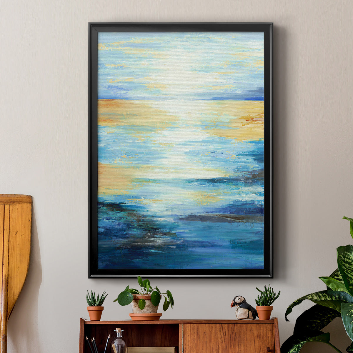 Far In The Distance - Modern Framed Canvas Print