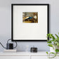 Golden Peacock v Premium Framed Print Double Matboard