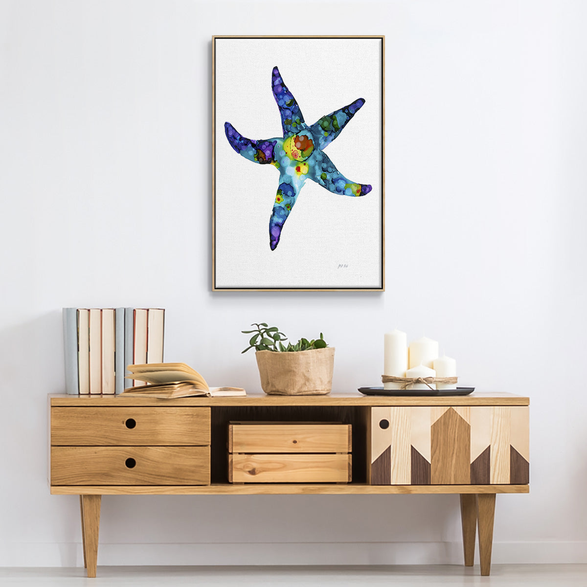 Sea Star -  Framed Canvas Print