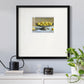 Silver Lemons Premium Framed Print Double Matboard