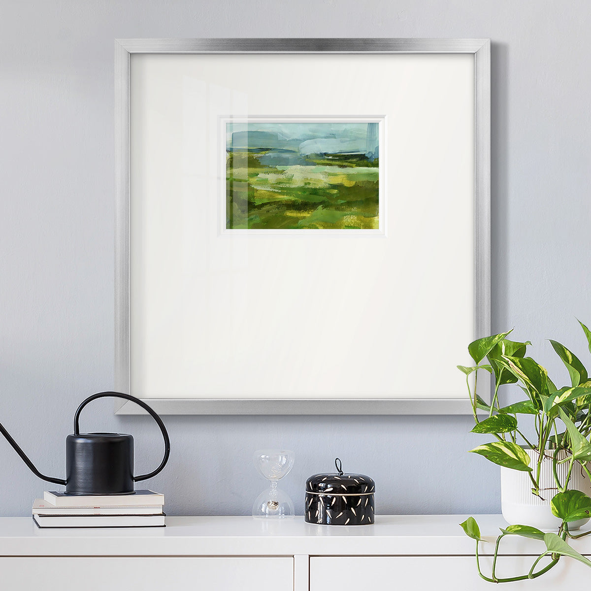 Emerald View I Premium Framed Print Double Matboard