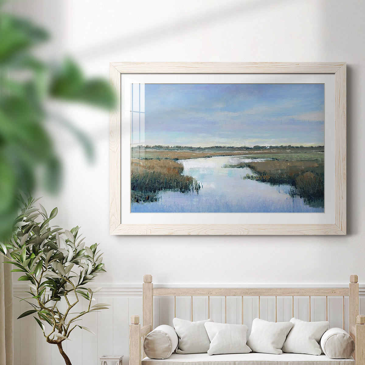 Coastal Plains II - Barnwood Framed Art Print