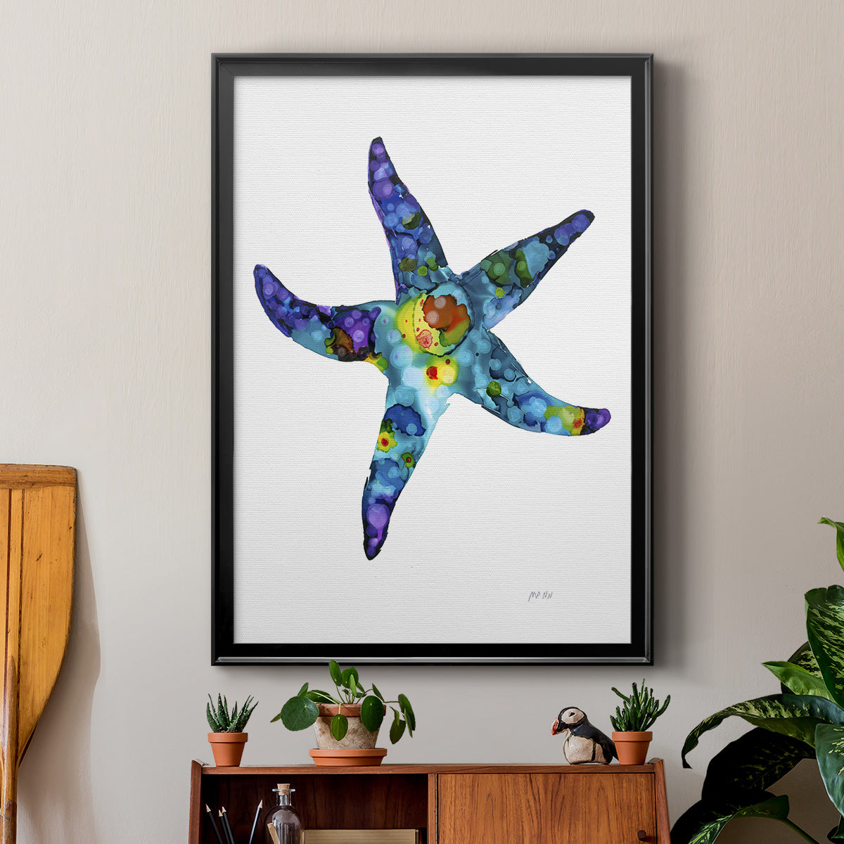 Sea Star - Modern Framed Canvas Print