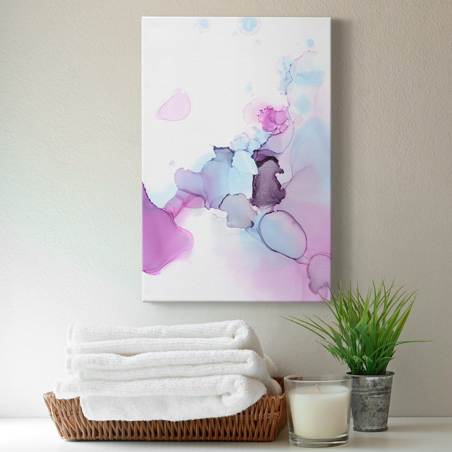 Fluid Magenta III Premium Gallery Wrapped Canvas - Ready to Hang