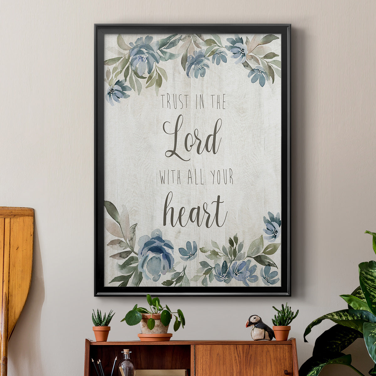 Trust in the Lord - Modern Framed Canvas Print