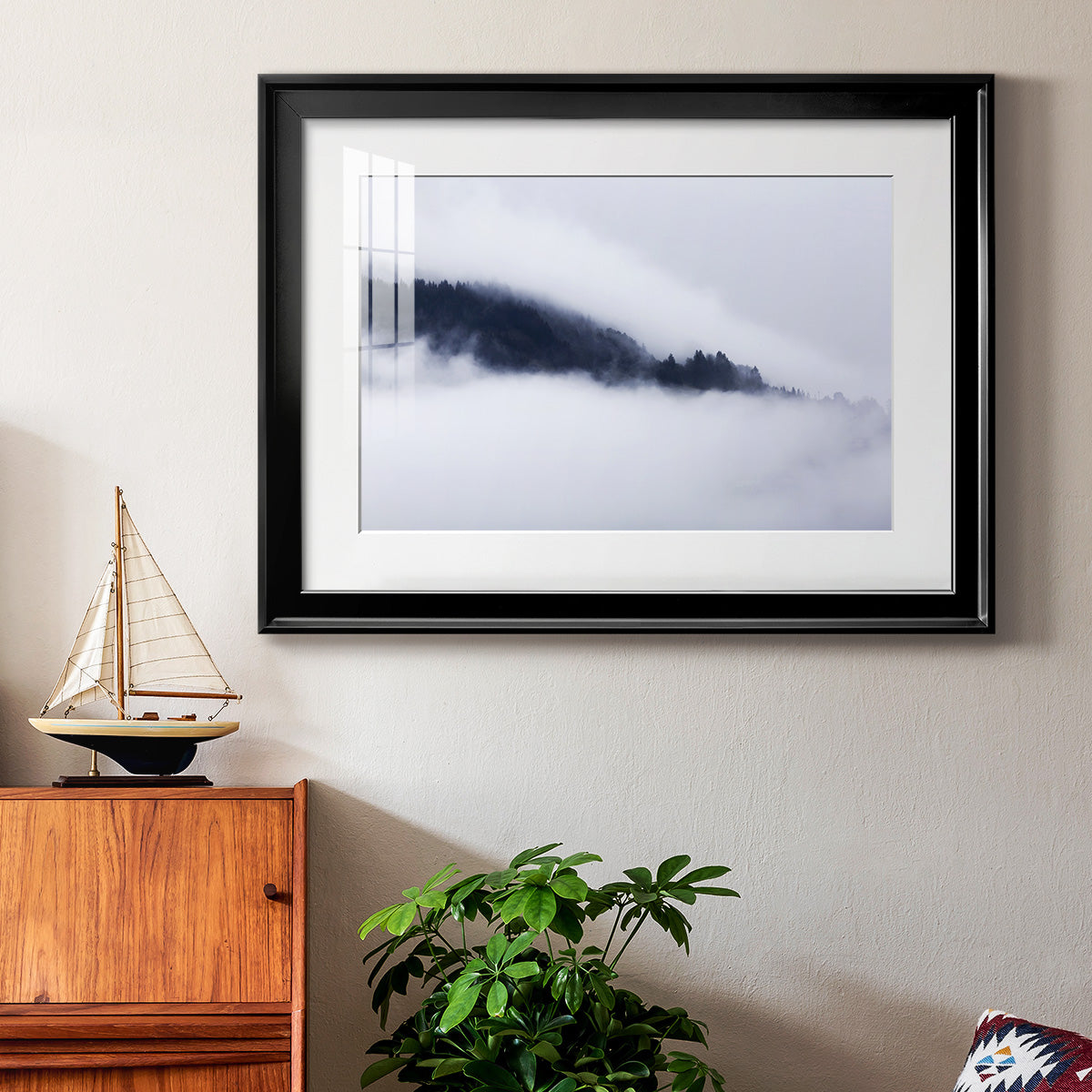 In the Clouds - Modern Framed Art Print