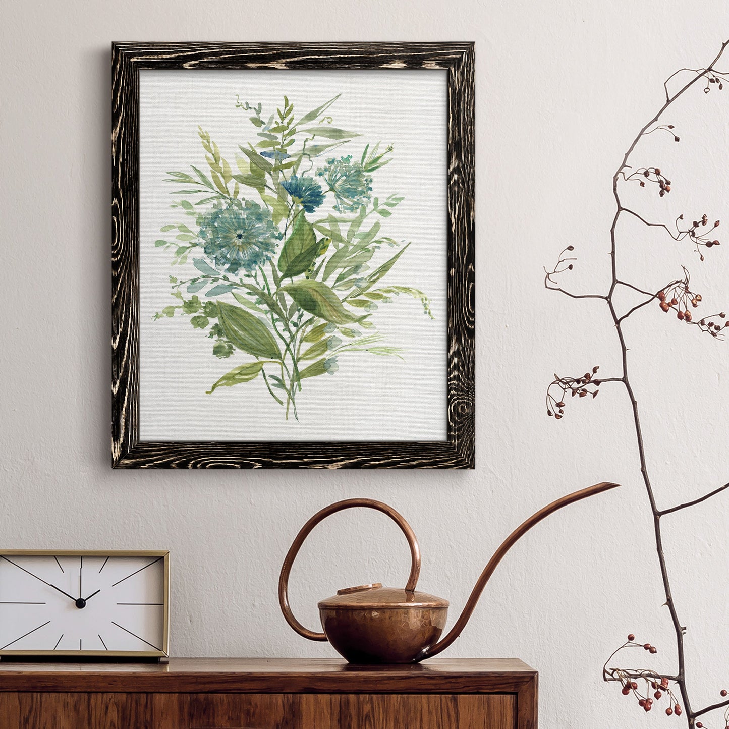 Greenery II - Premium Canvas Framed in Barnwood - Ready to Hang