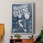 Home Run Hitter - Modern Framed Canvas Print