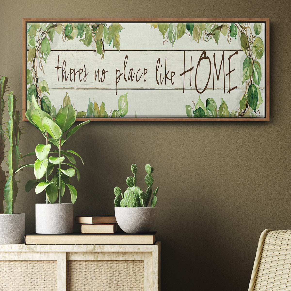 No Place Like Home - Floater Framed Canvas Print