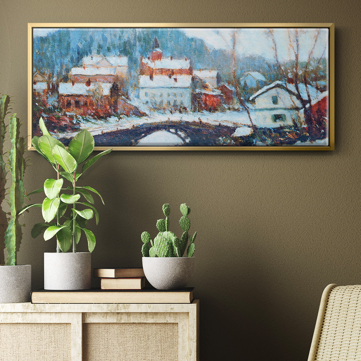 Sandviken, Norway 2, 1895 - Floater Framed Canvas Print