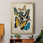 Collaged Butterflies II - Modern Framed Canvas Print