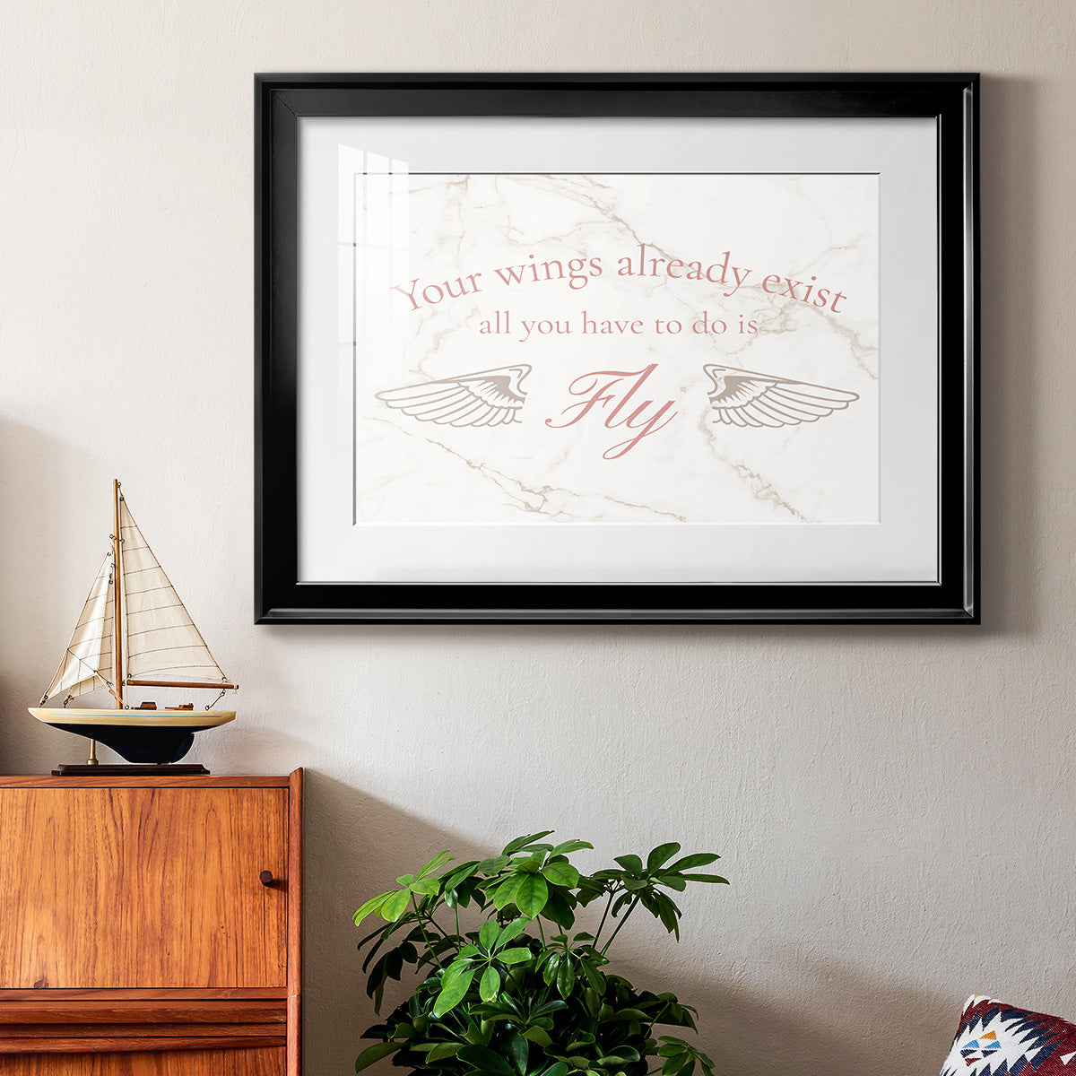 Wings Exist Premium Framed Print - Ready to Hang