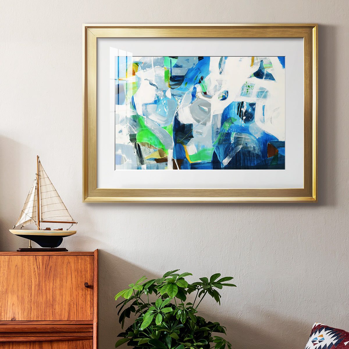 Down the Rapids Premium Framed Print - Ready to Hang