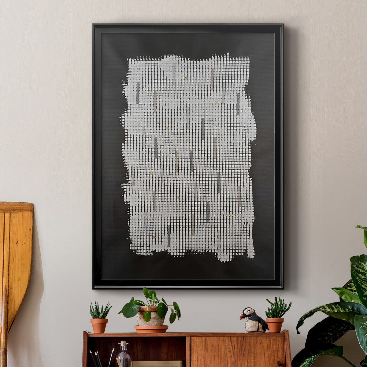 Bits & Bytes II - Modern Framed Canvas Print