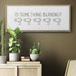 Is Something Burning? - Floater Framed Canvas Print