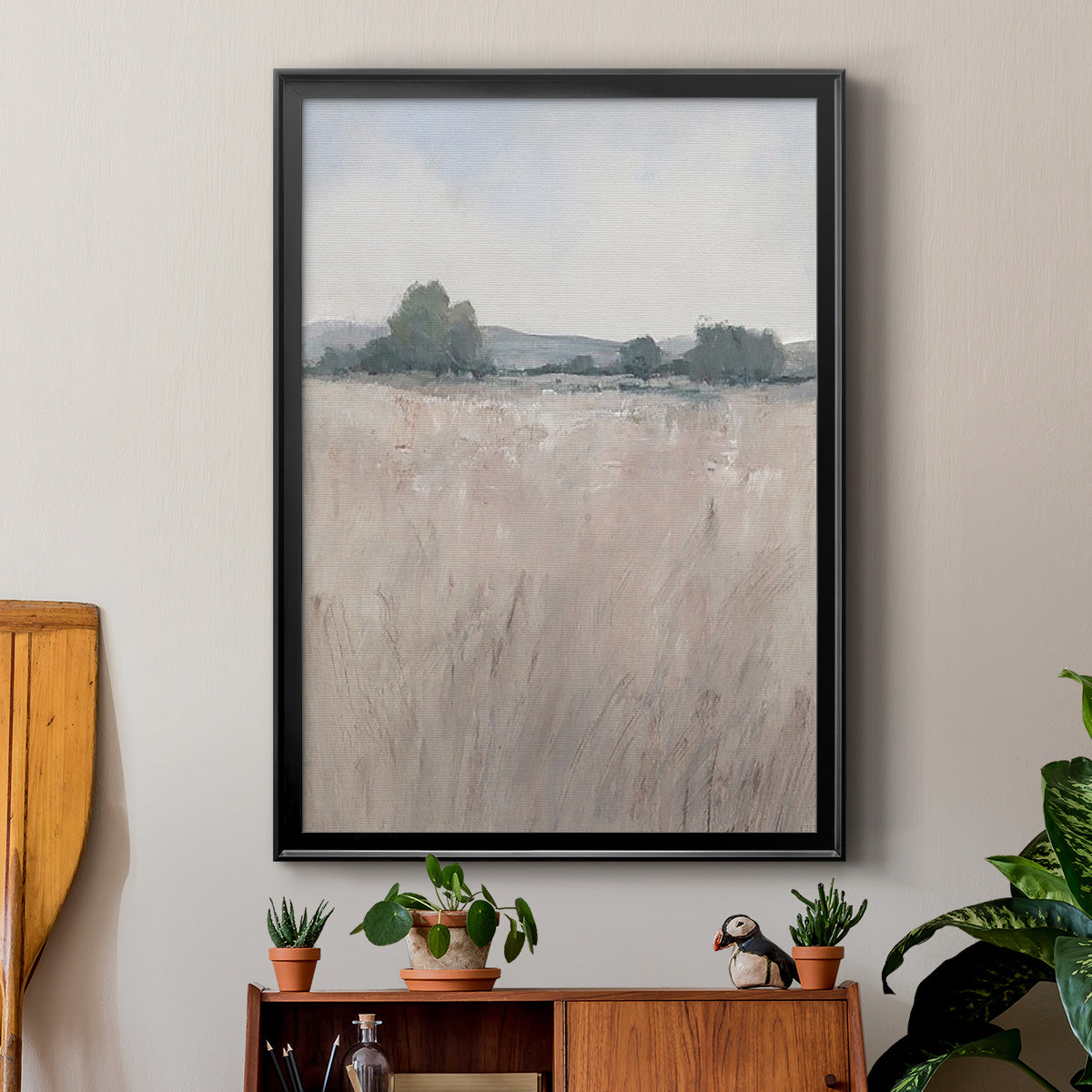 Place & Time II - Modern Framed Canvas Print