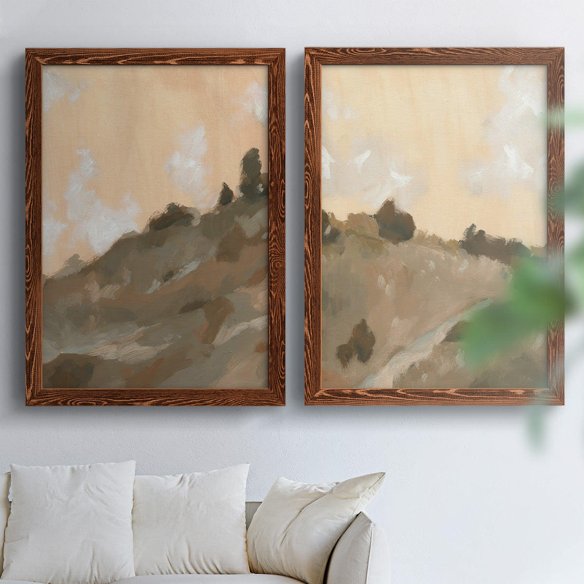 Hillside Walking Path III - Premium Framed Canvas 2 Piece Set - Ready to Hang