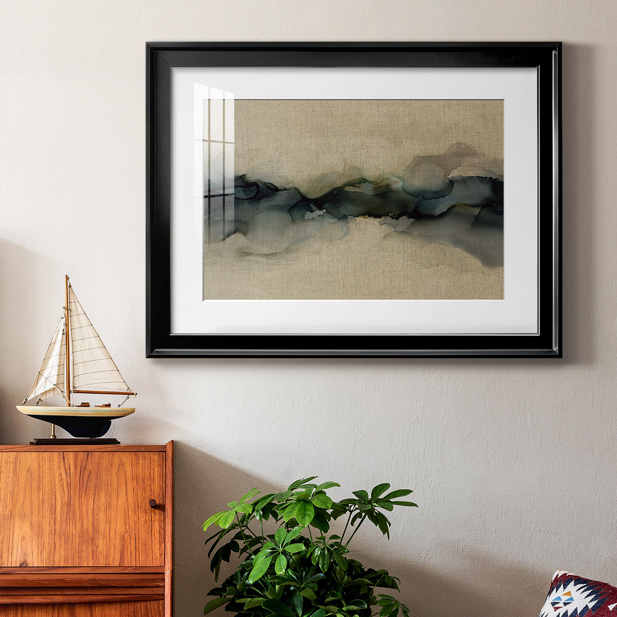 Ocean Streams - Modern Framed Art Print