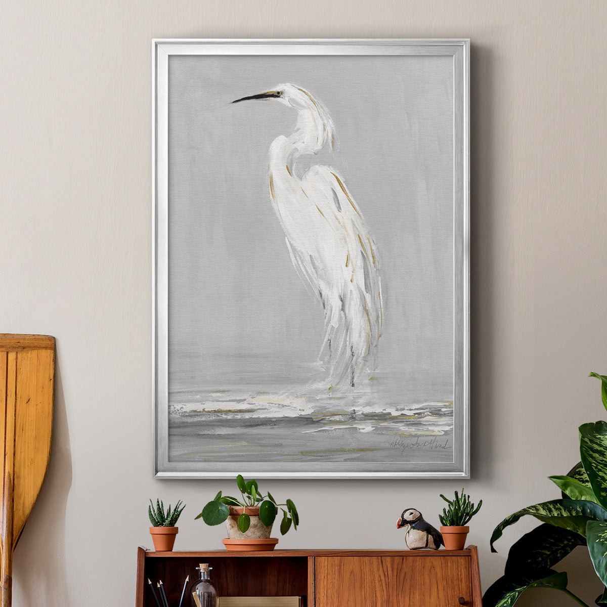 Coast Watching II - Modern Framed Canvas Print