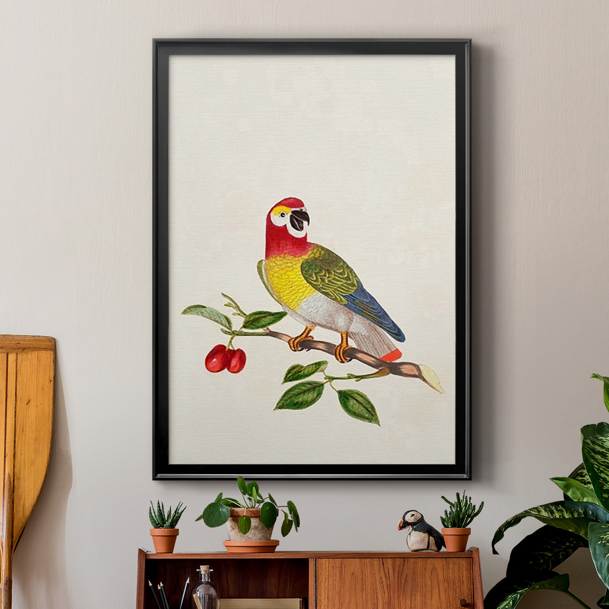 Bird in Habitat VI - Modern Framed Canvas Print