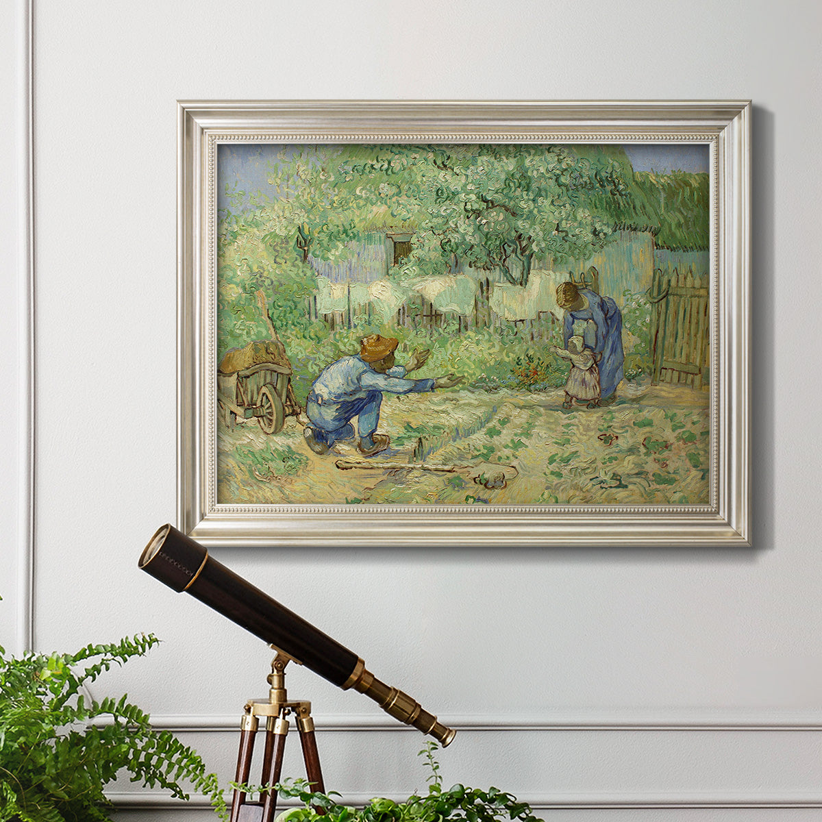 First Steps - Ornate Framed Canvas Print