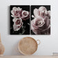 Rose Noir I Premium Gallery Wrapped Canvas - Ready to Hang - Set of 2 - 8 x 12 Each