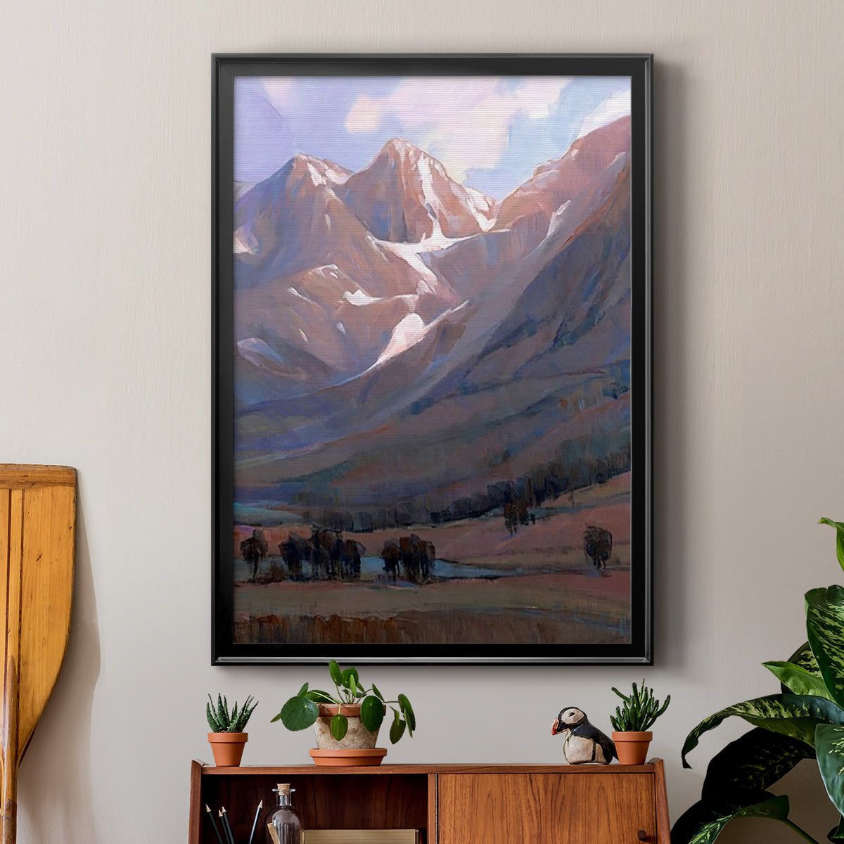 Epic II - Modern Framed Canvas Print