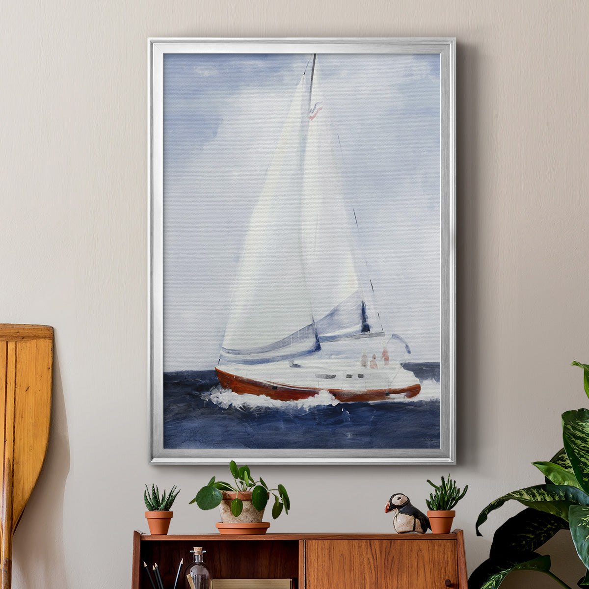 Chasing the Sun - Modern Framed Canvas Print