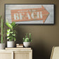 Welcome to the Beach - Floater Framed Canvas Print