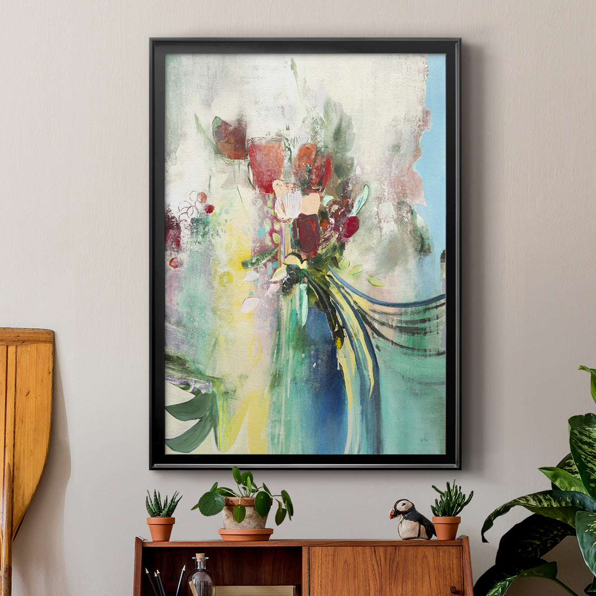 Celebration I - Modern Framed Canvas Print