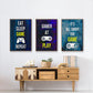 Gamer at Play IV - Floater Framed Canvas Set