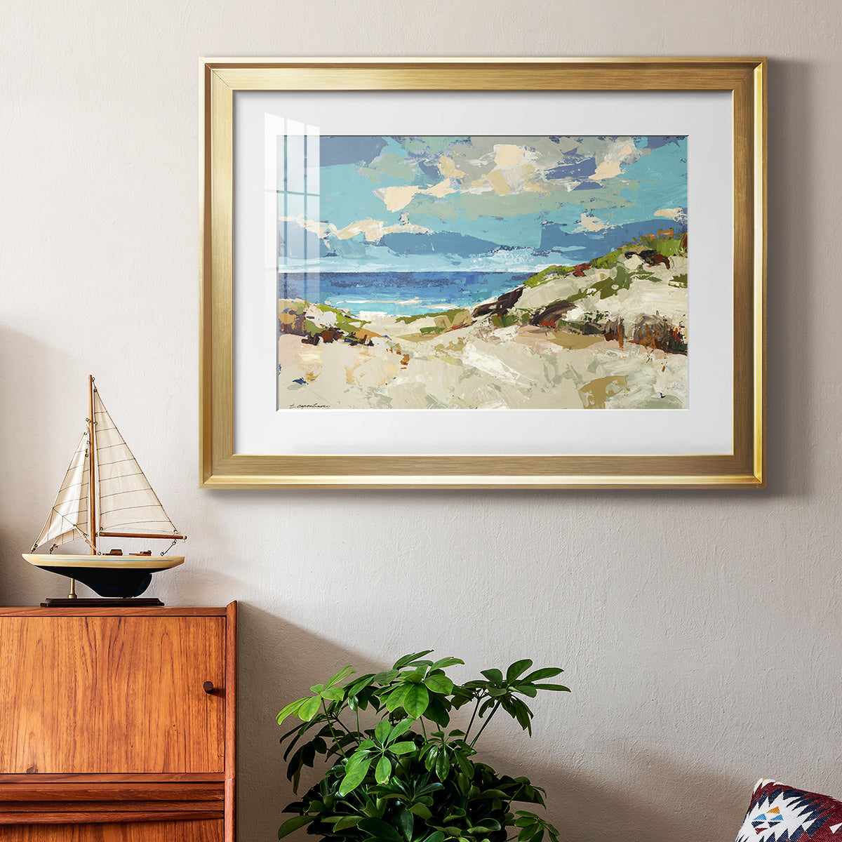 Dunes I Premium Framed Print - Ready to Hang