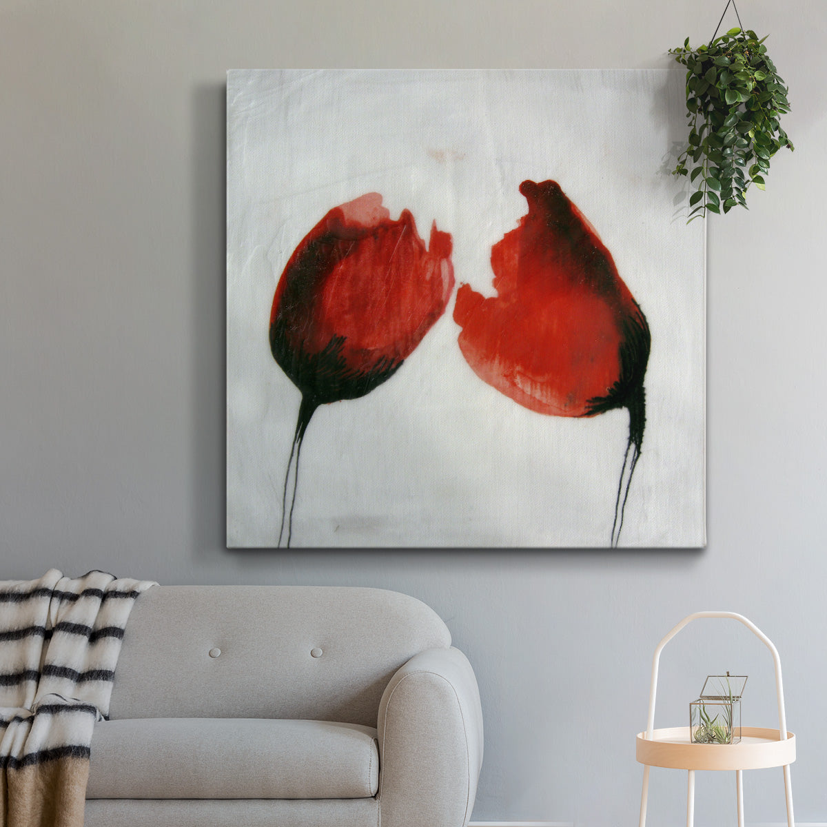Red Drops II - Canvas Art Print