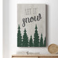 Let It Snow Forest Premium Gallery Wrapped Canvas - Ready to Hang