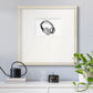 Headphones Sketch Premium Framed Print Double Matboard