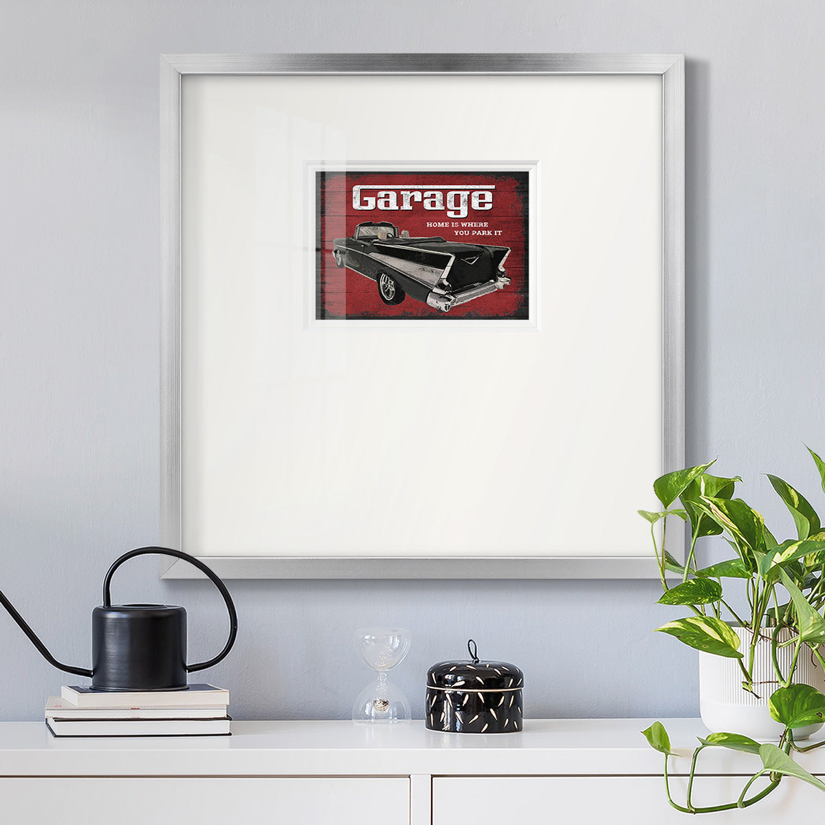 The Garage Premium Framed Print Double Matboard