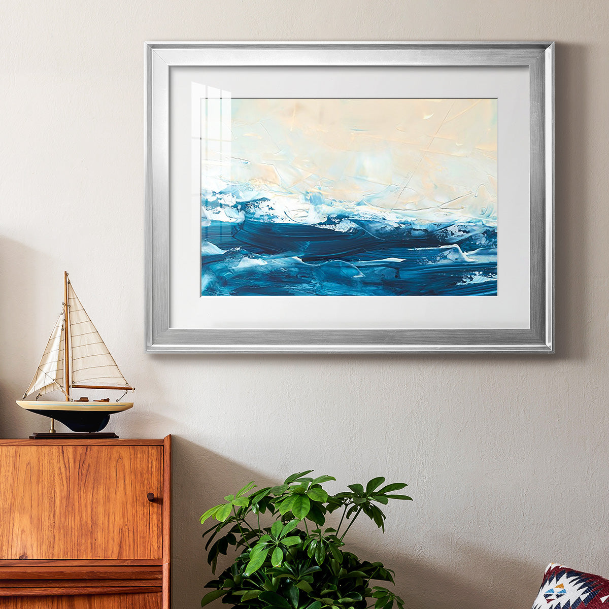 Wave after Wave III - Modern Framed Art Print